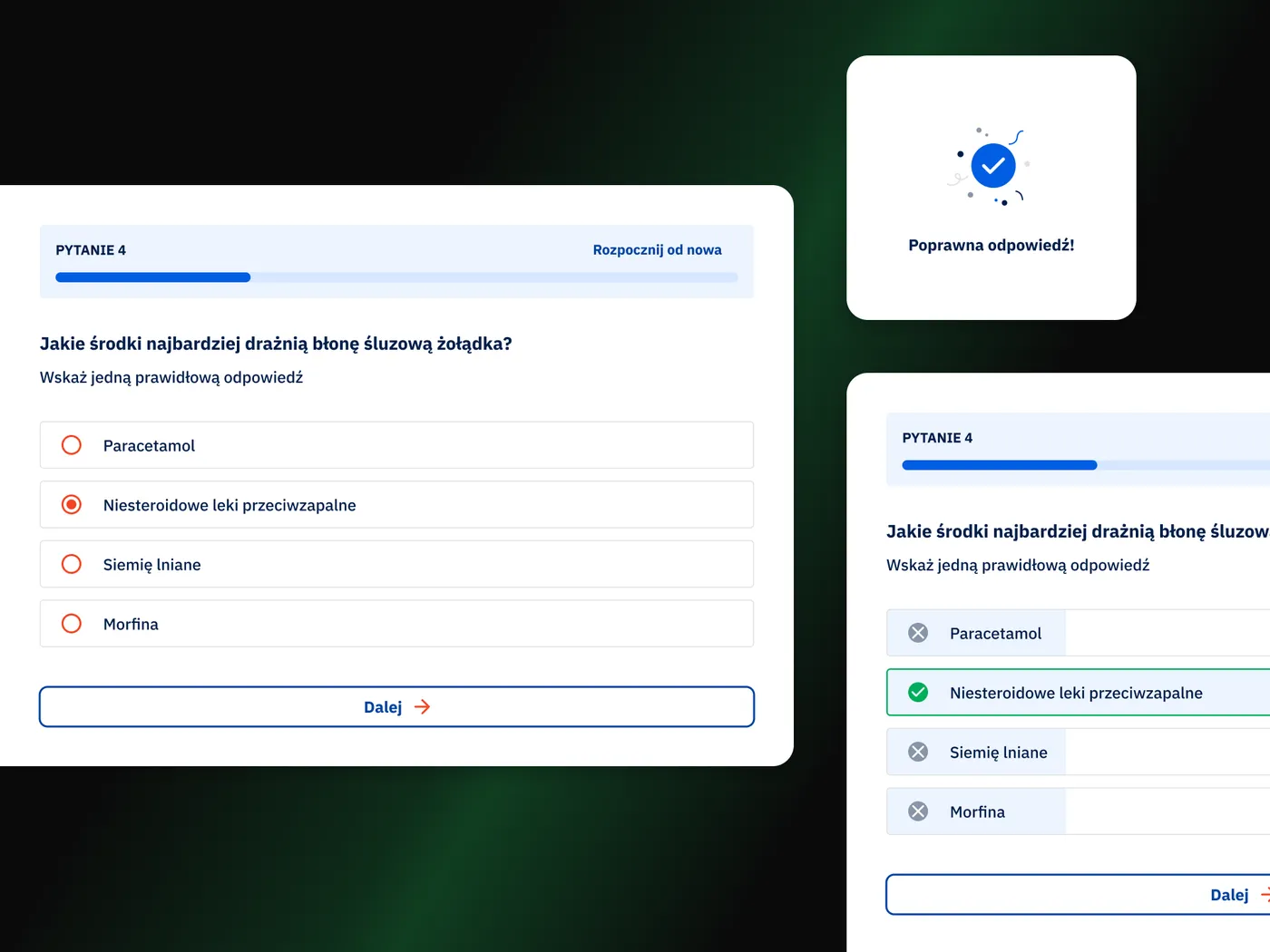 O Farmacji — platforma edukacyjna dla farmaceutów — ekran 6 z 6
