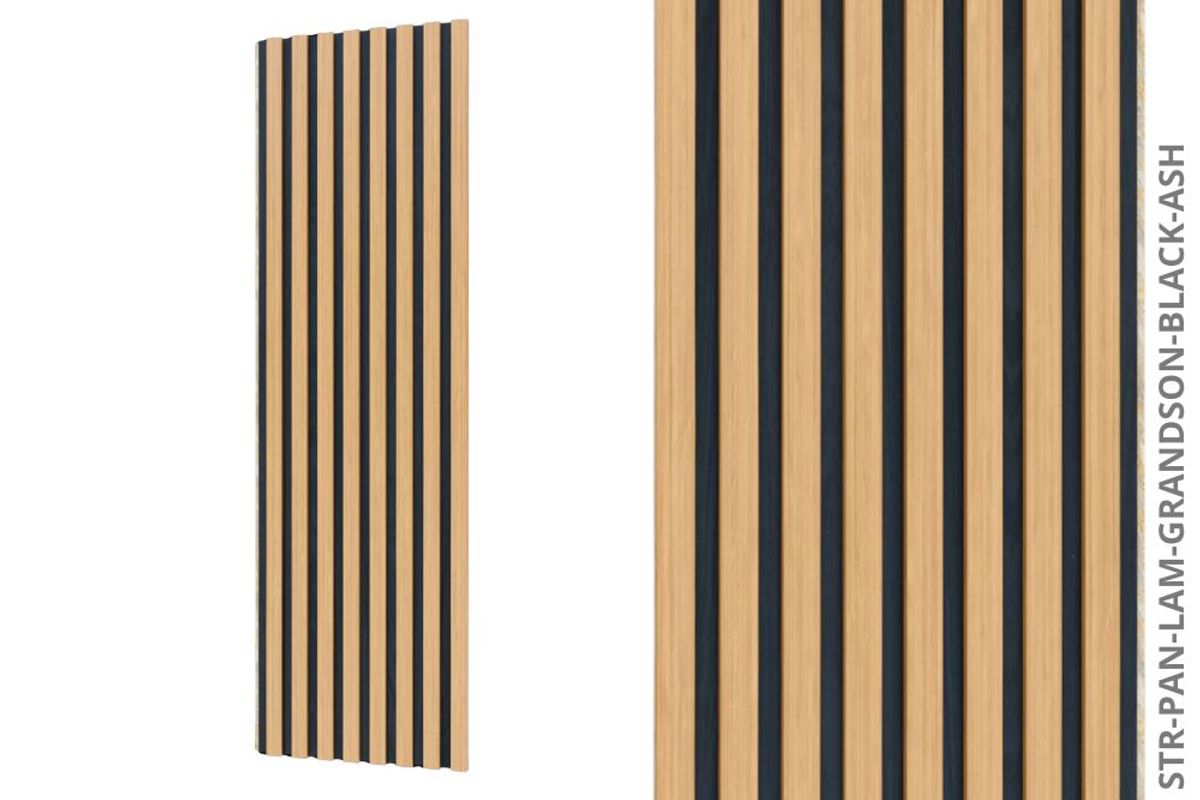 Stenový panel Lamela Grandson-Black Ash — Panel View