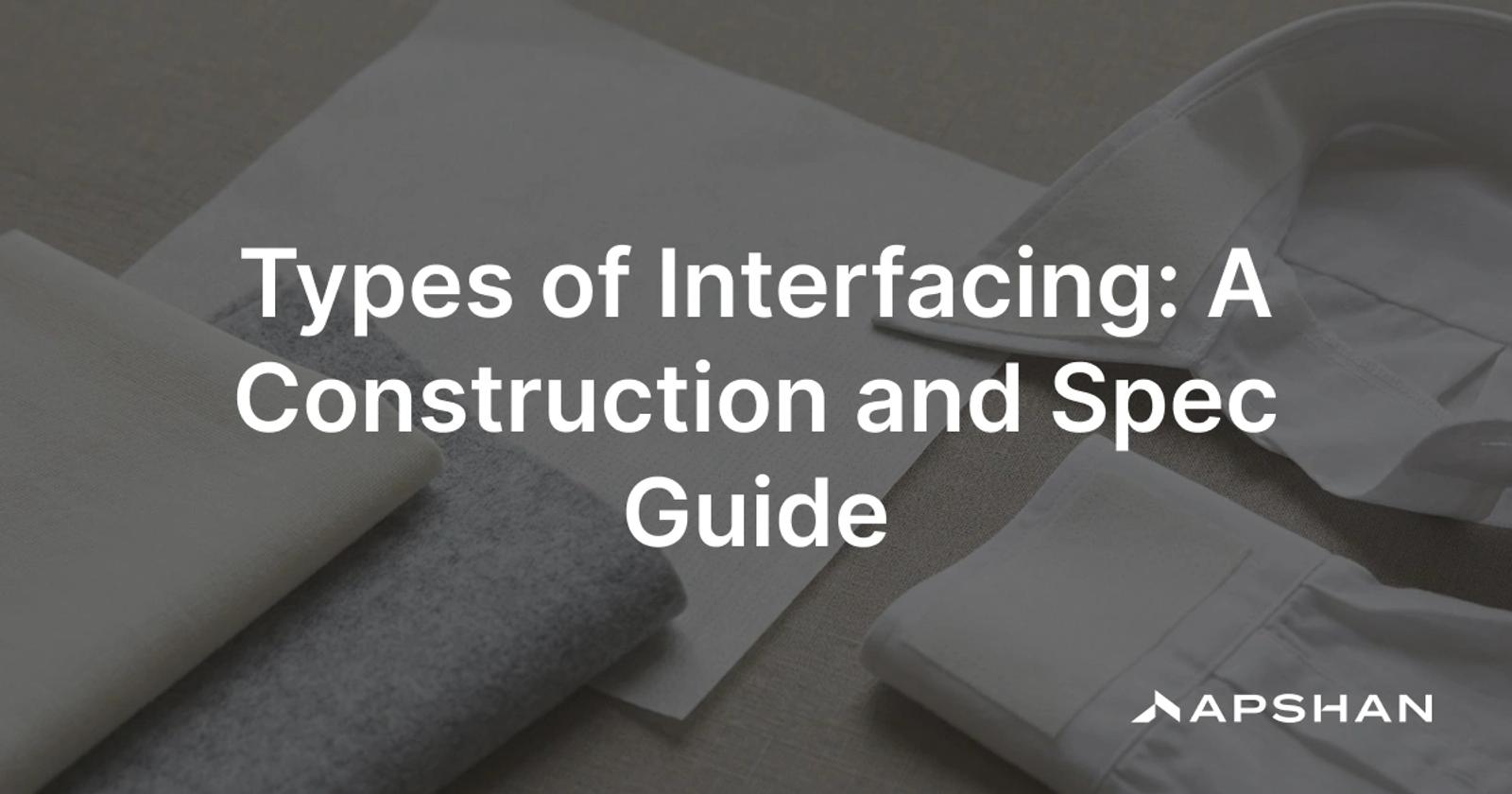 Interfacing samples on garment pieces: fusible and sew-in, in woven, non-woven and knit, backing a collar and cuff