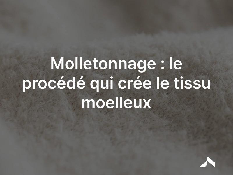 Envers d'un tissu molletonné en coton gratté, au poil doux et duveteux du molleton