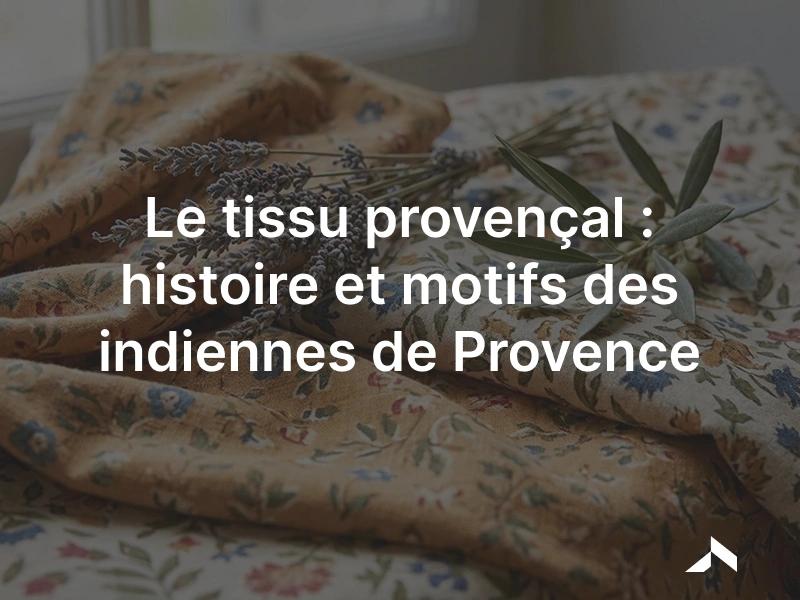Tissu provençal: coton imprimé de motifs floraux colorés, indienne de Provence traditionnelle