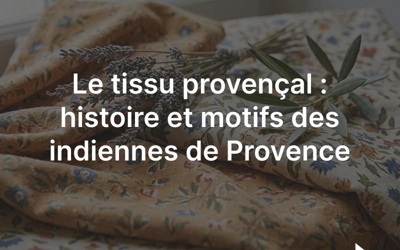 Tissu provençal: coton imprimé de motifs floraux colorés, indienne de Provence traditionnelle