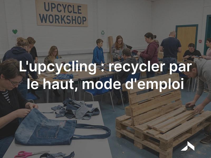 L'upcycling: transformer une matière usée en une pièce neuve de valeur supérieure.