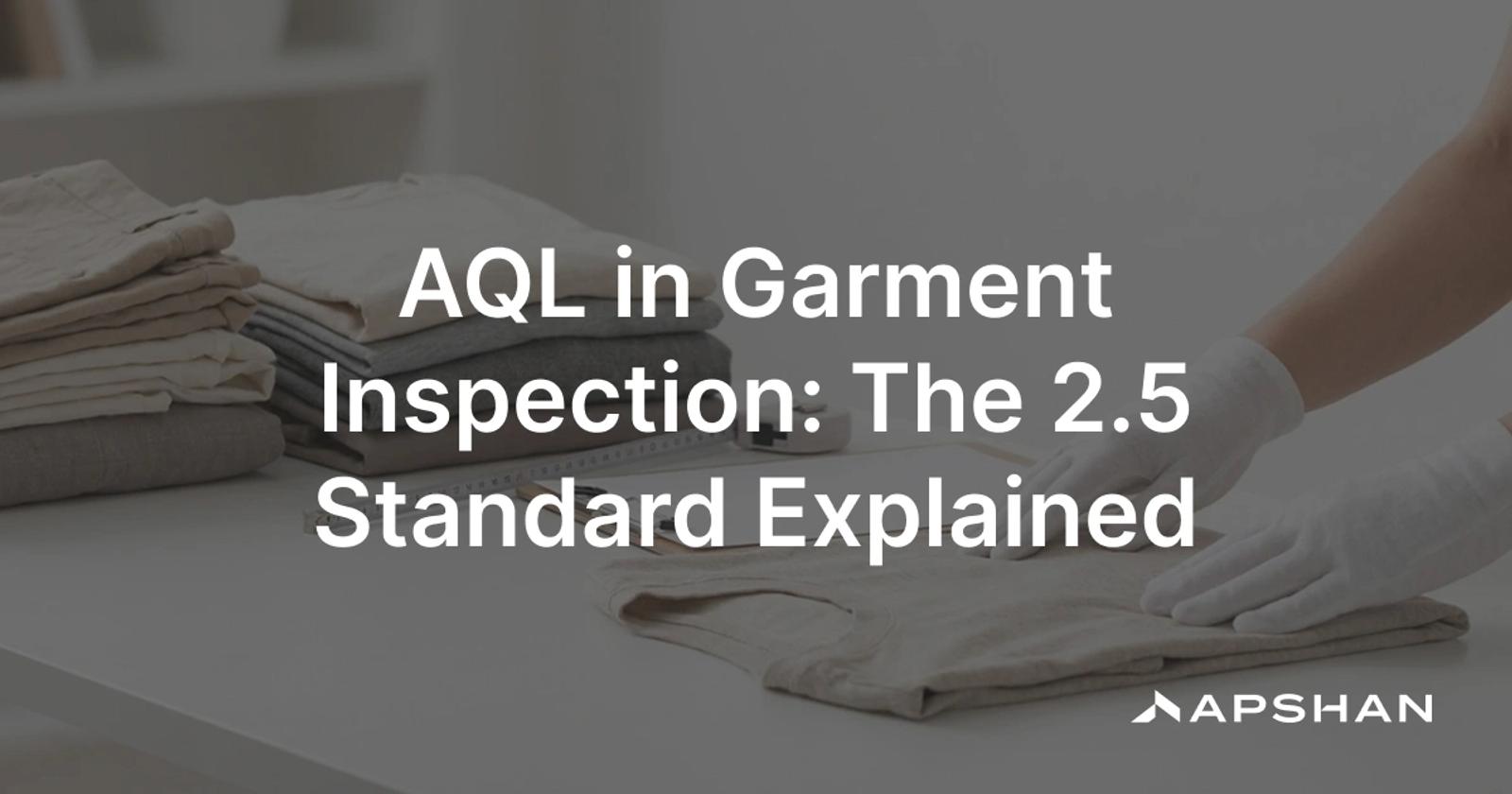 AQL garment inspection: a QC inspector checking a sample of apparel against accept and reject numbers
