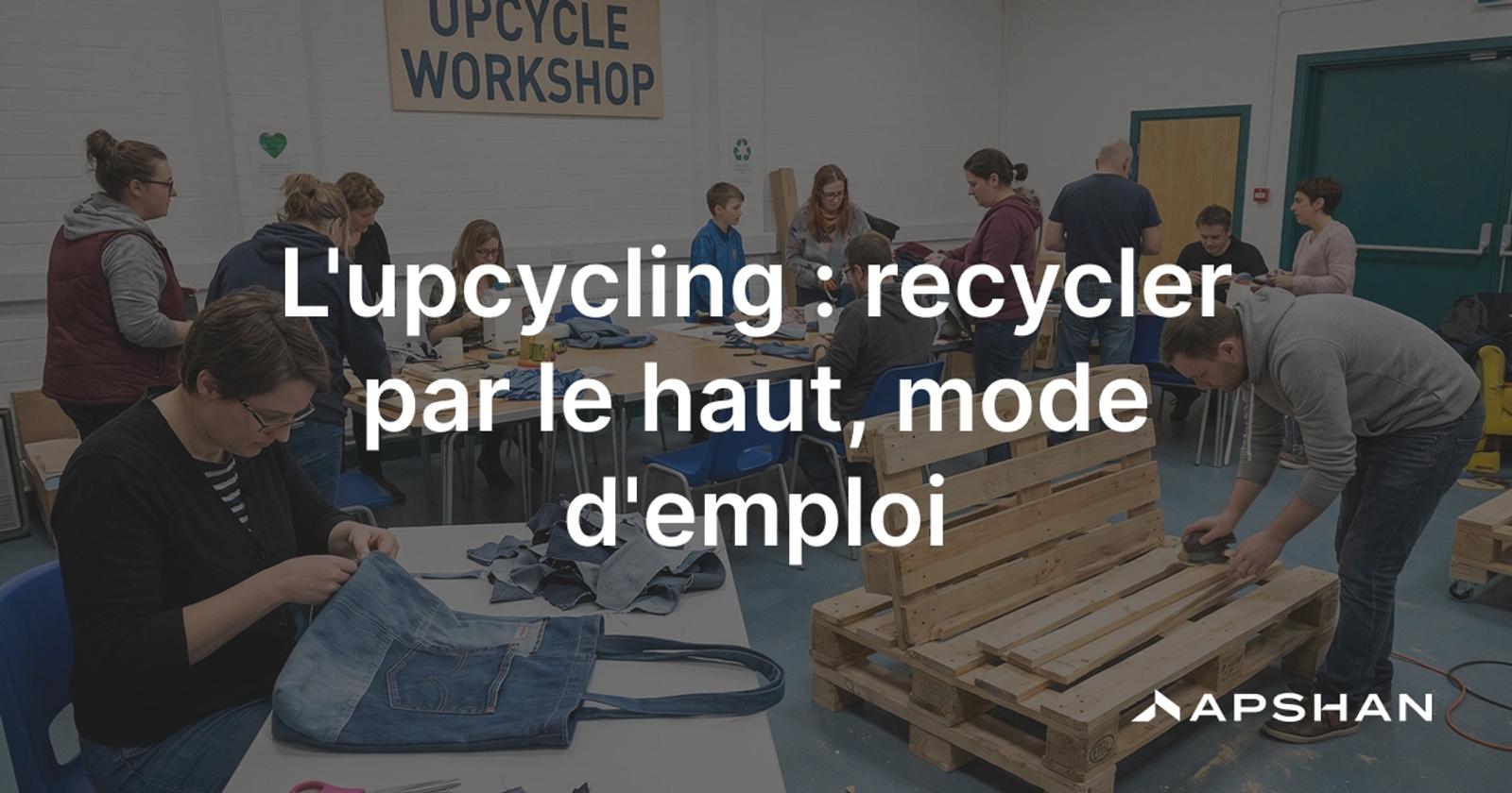 Atelier d'upcycling: de vieux jeans et des chutes de tissu transformés en une veste patchwork unique.