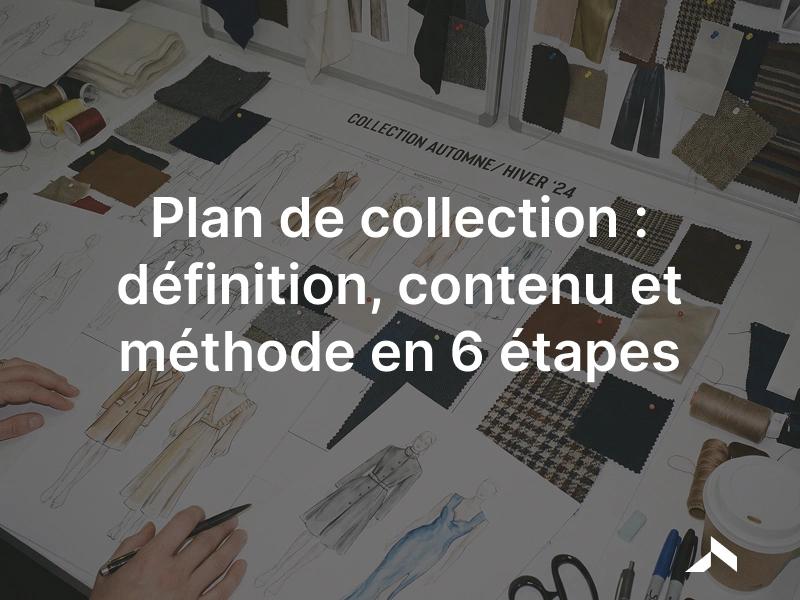 Croquis de mode et échantillons de tissus posés sur un plan de collection en cours