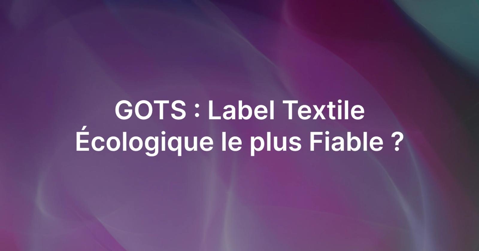Label textile GOTS