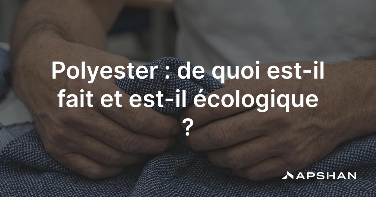 Fibres de polyester et granulés de PET, la matière plastique issue du pétrole dont sont faits nos vêtements synthétiques.
