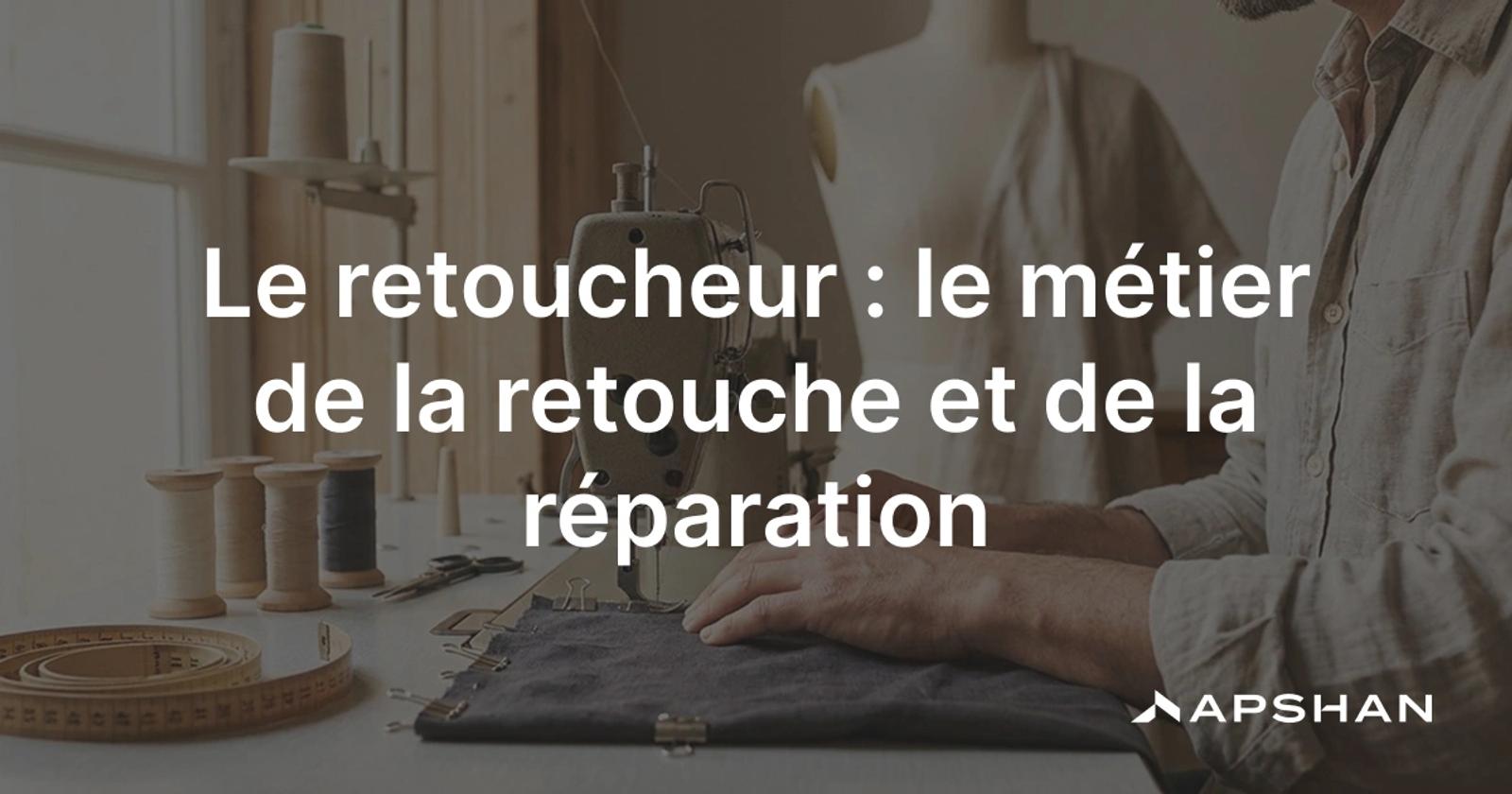 Retoucheur au travail: ajustement et réparation d'un vêtement à la machine à coudre en atelier