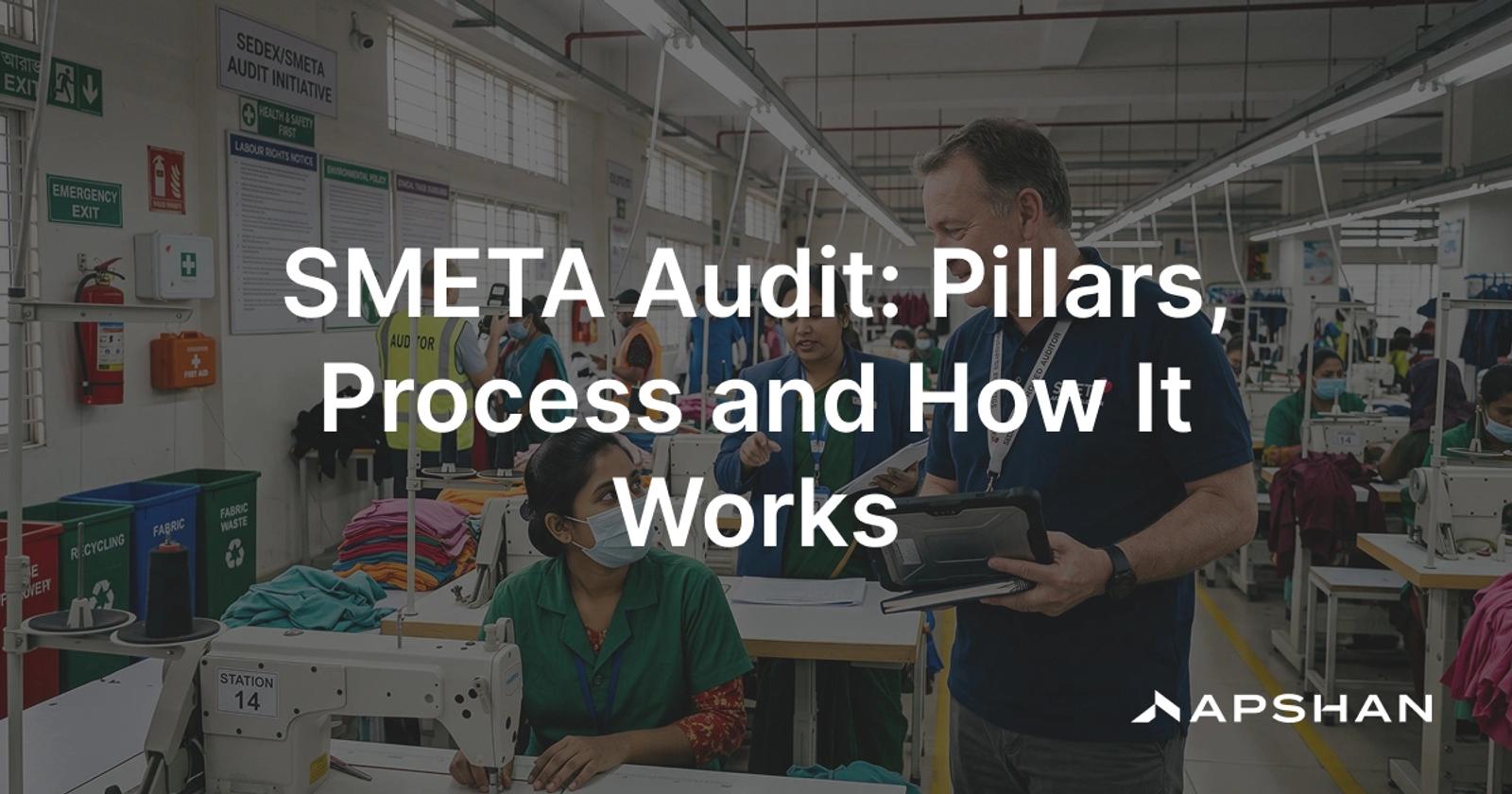 SMETA audit: a Sedex-approved auditor reviewing a garment factory's labour, health and safety, environment and ethics on site