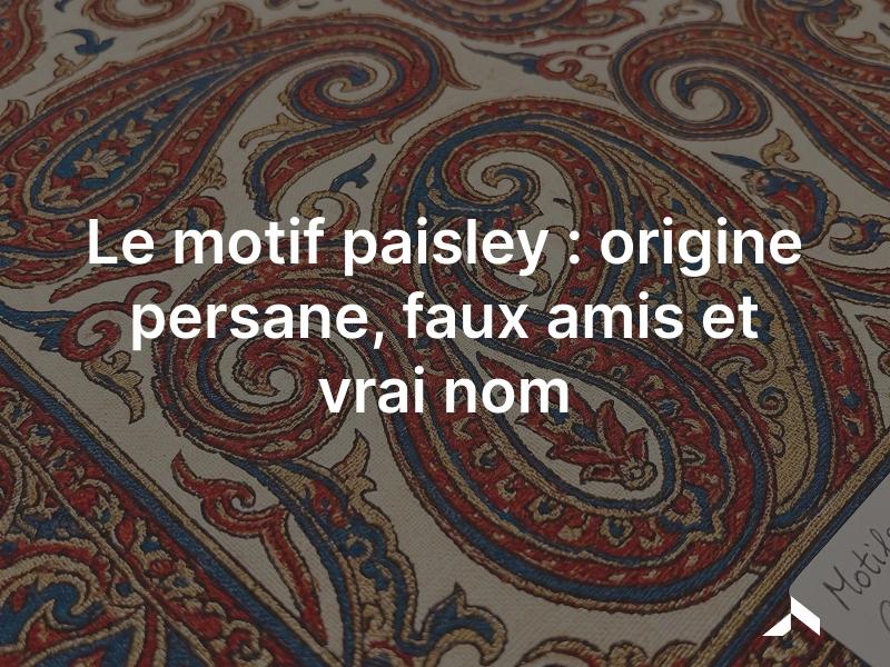 Détail d'un châle à motif paisley : gouttes recourbées boteh imbriquées, tissées en laine fine.
