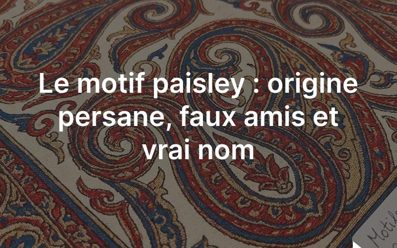 Détail d'un châle à motif paisley : gouttes recourbées boteh imbriquées, tissées en laine fine.
