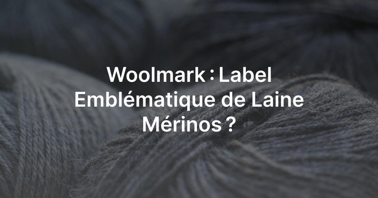 Label Textile Woolmark de Laine