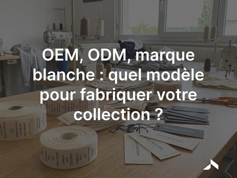 Étiquettes de composition et griffes de marque prêtes à poser en atelier de confection