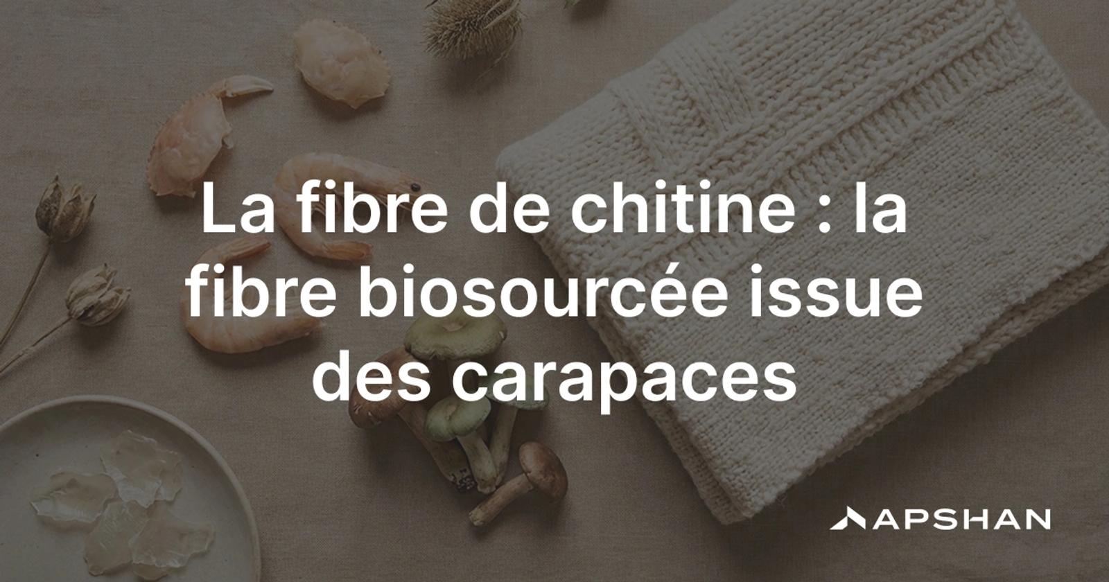 Fibre de chitine : matière textile biosourcée issue des carapaces de crustacés et des champignons