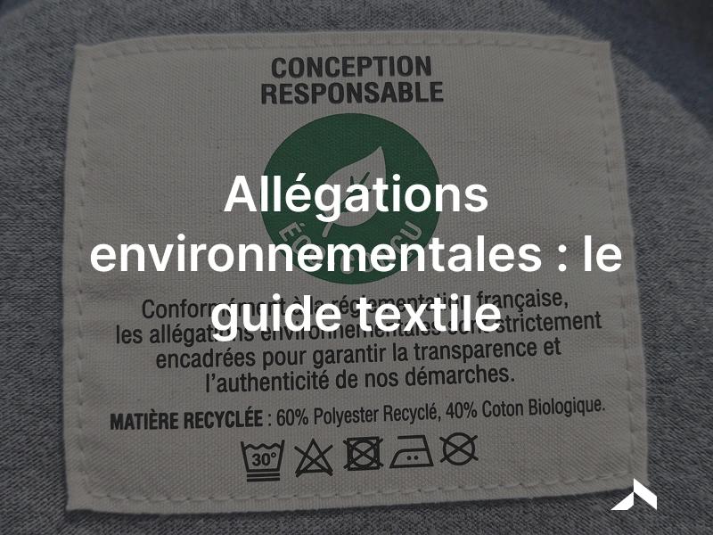 Étiquette de vêtement avec mention verte : les allégations environnementales sont strictement encadrées en France.