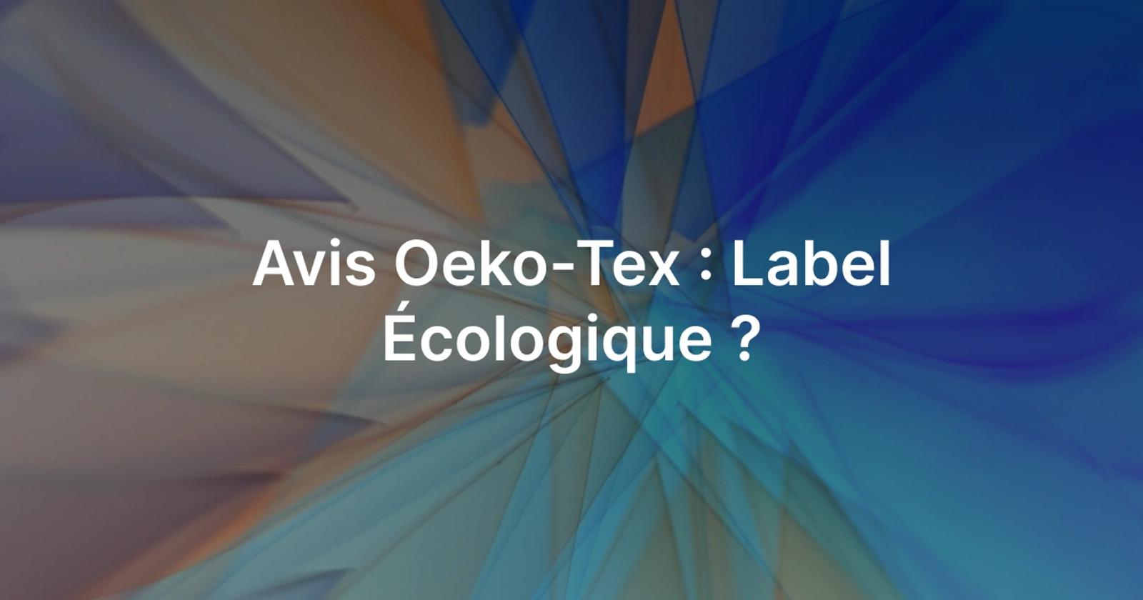 Label Oeko-tex