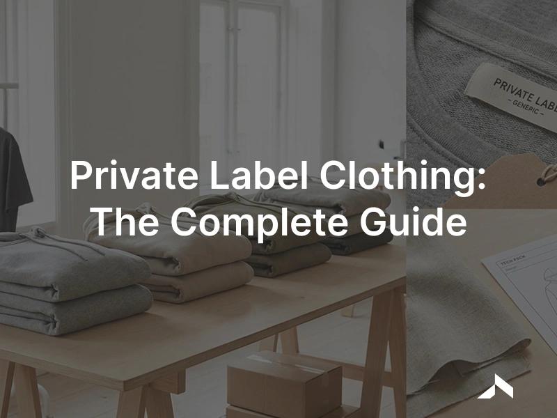Private label clothing: branded garments and custom labels being produced in an apparel factory for a fashion brand