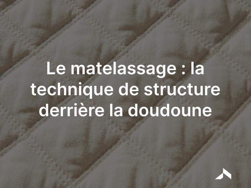 Tissu matelassé à motif losange, garniture gonflant entre les lignes de piquage régulières.