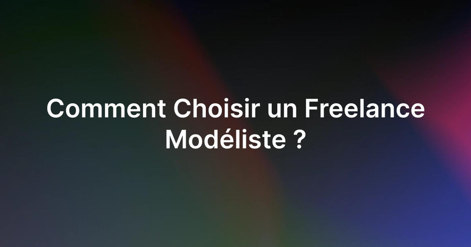 Freelance modéliste