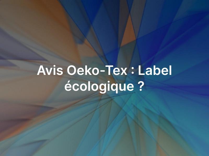 Label Oeko-tex