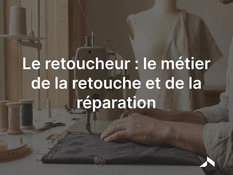 Retoucheur au travail: ajustement et réparation d'un vêtement à la machine à coudre en atelier