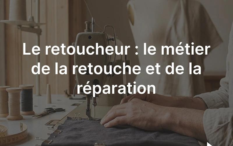 Retoucheur au travail: ajustement et réparation d'un vêtement à la machine à coudre en atelier
