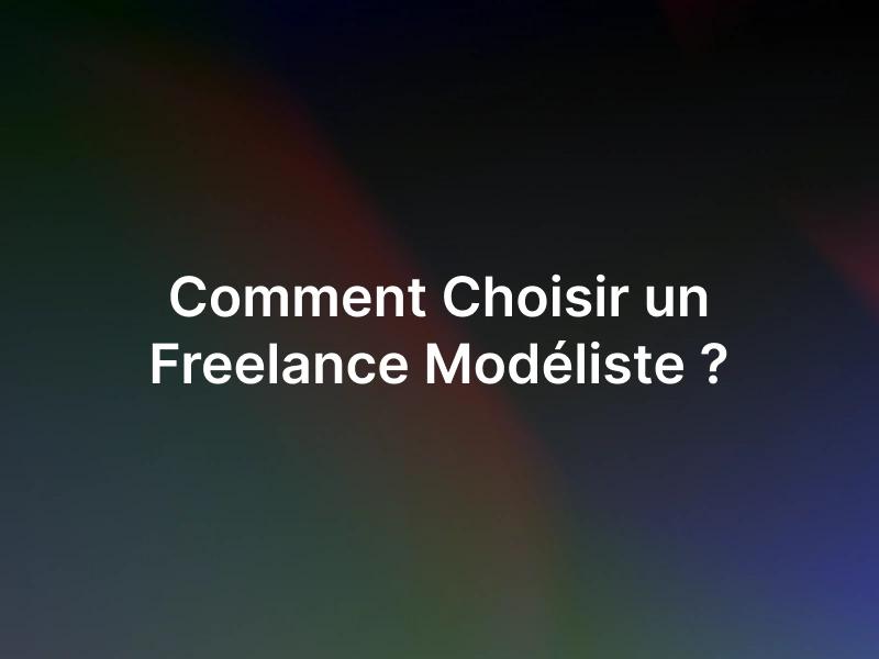 Freelance modéliste