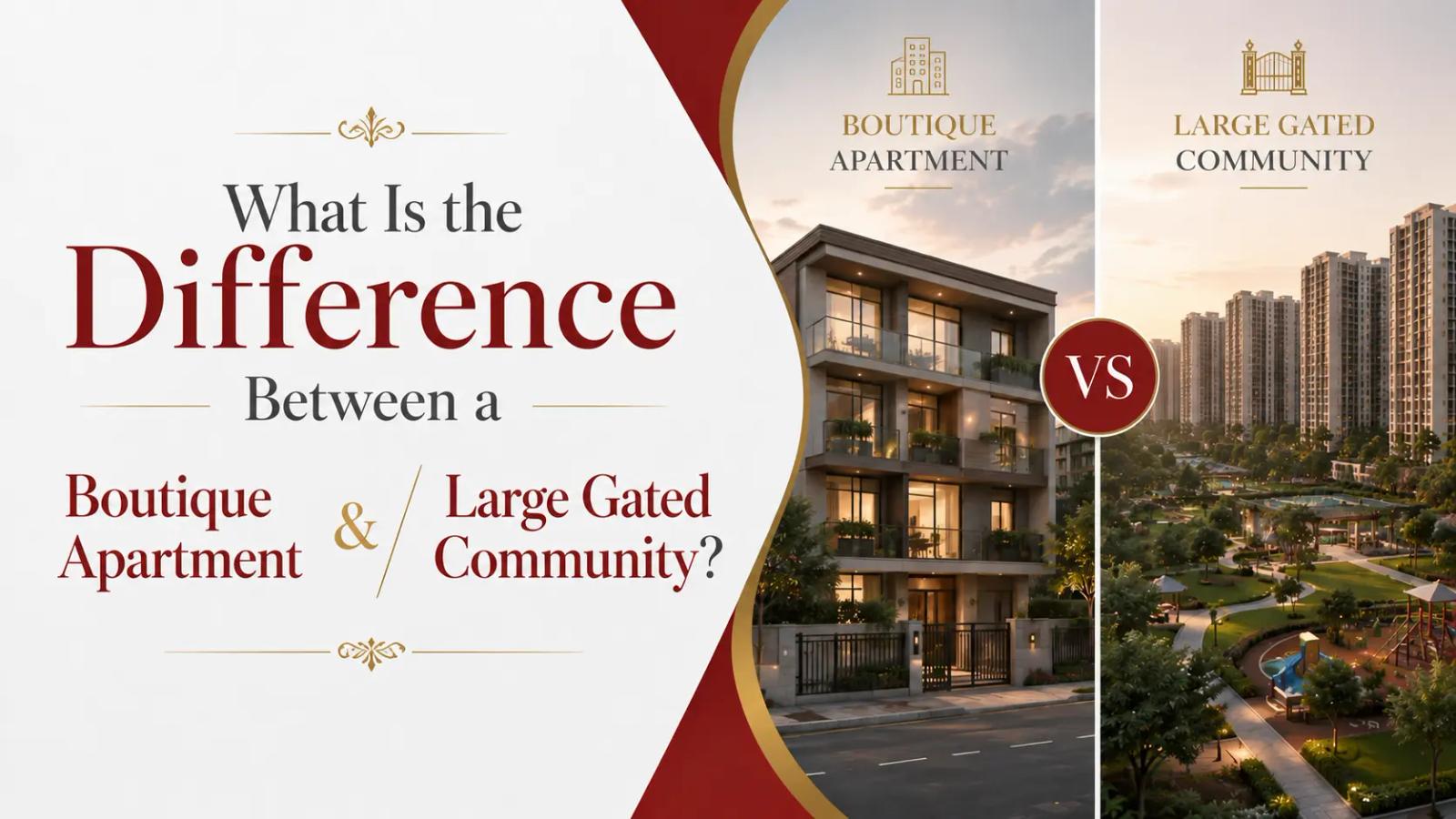 What Is the Difference Between a Boutique Apartment and a Large Gated Community?