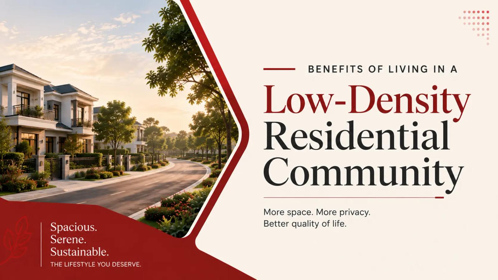 Benefits of Living in a Low-Density Residential Community