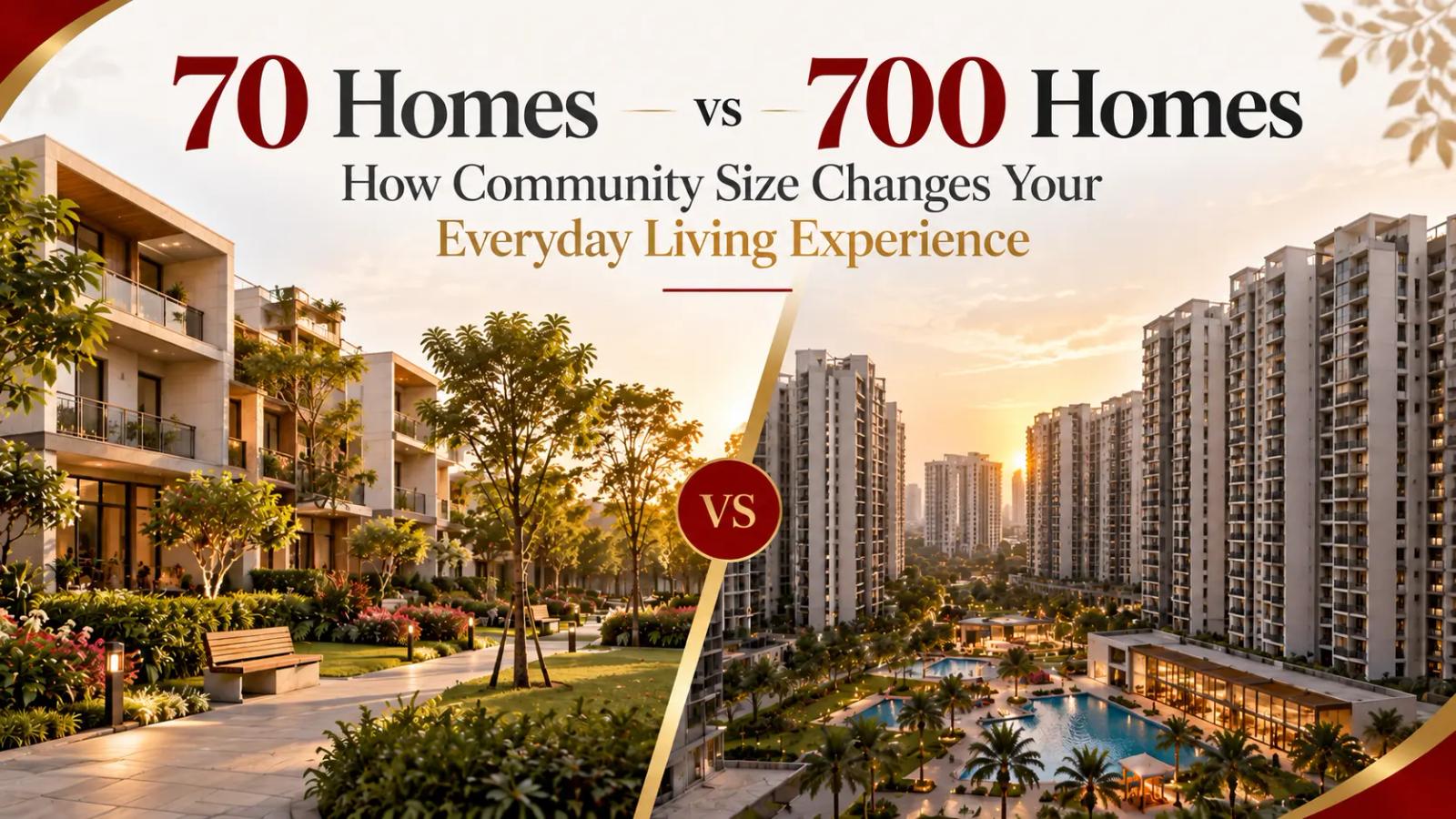 70 Homes vs 700 Homes: How Community Size Changes Your Everyday Living Experience