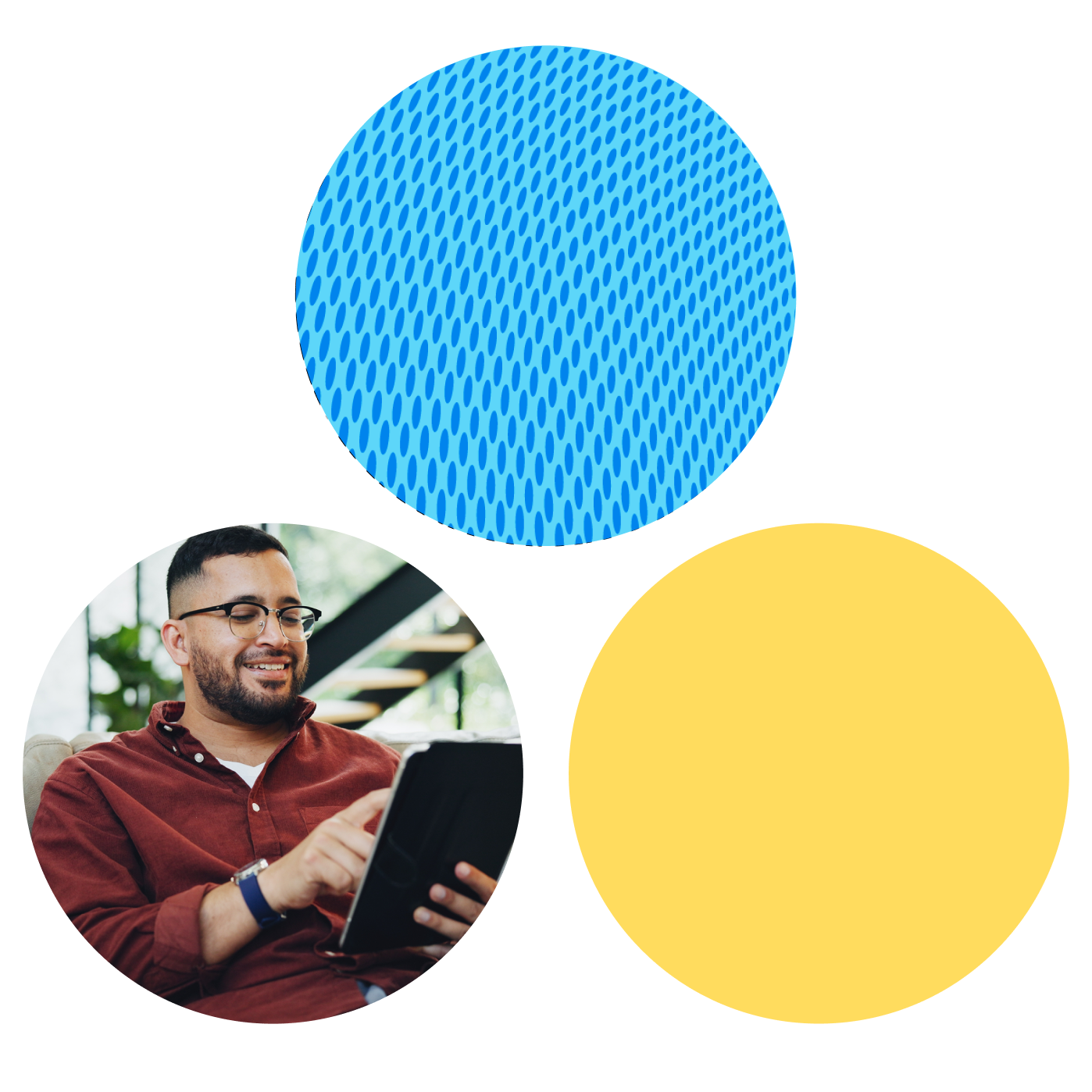 How it works hero circle imagery