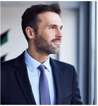 Man wearing suit