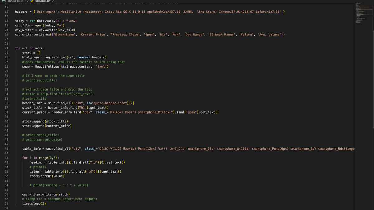 Python Web Scrapper
