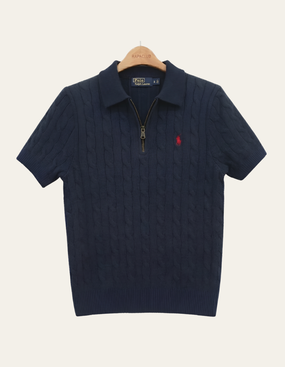 Polo Ralph Lauren Quarter Zip Coffee Navy Blue