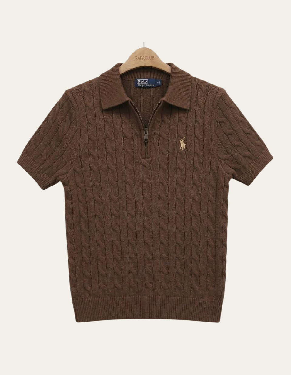 Polo Ralph Lauren Quarter Zip Coffee Brown