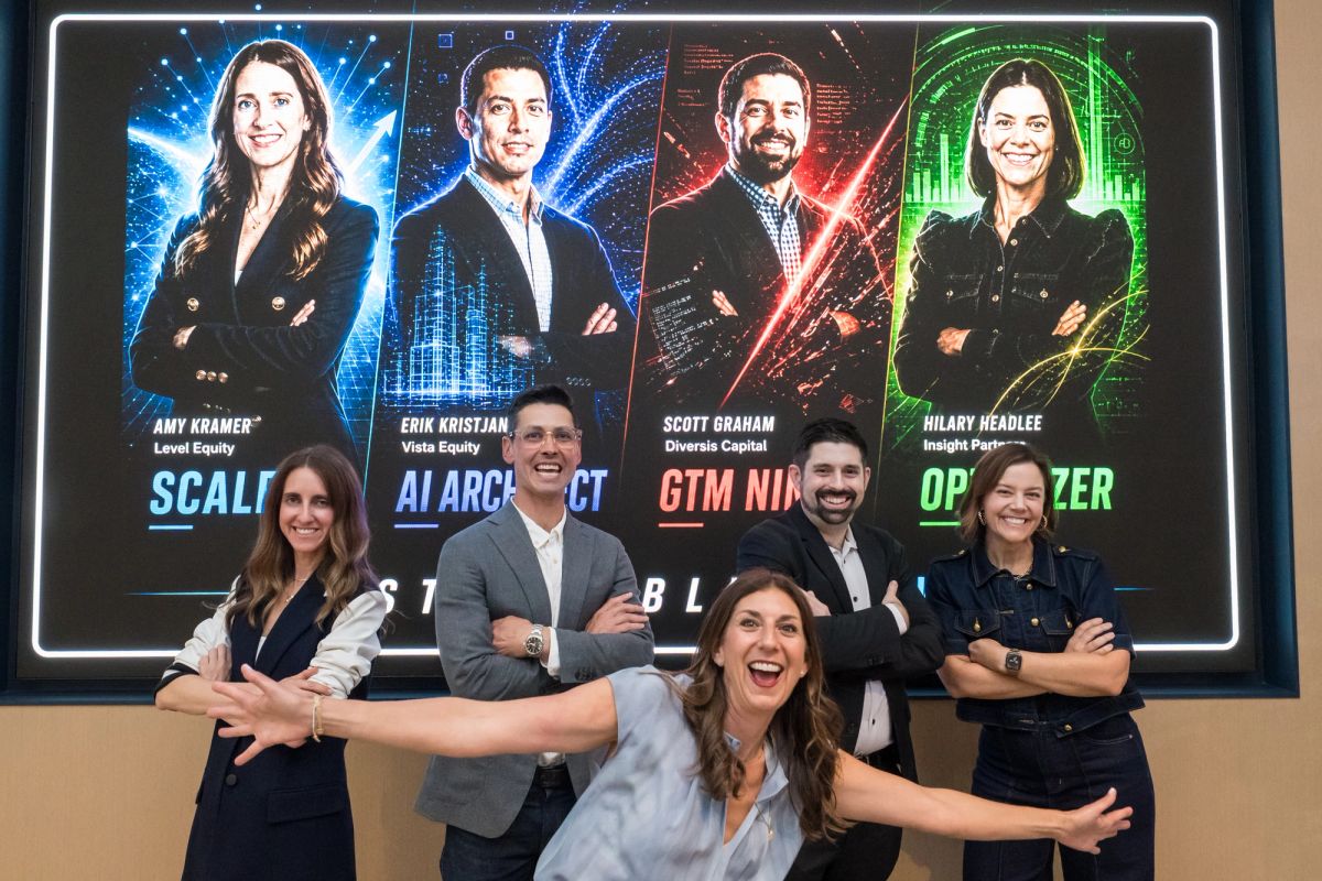 Panel of speakers posing for a group photo at the Impact Summit 2026 Conference at Convene SF