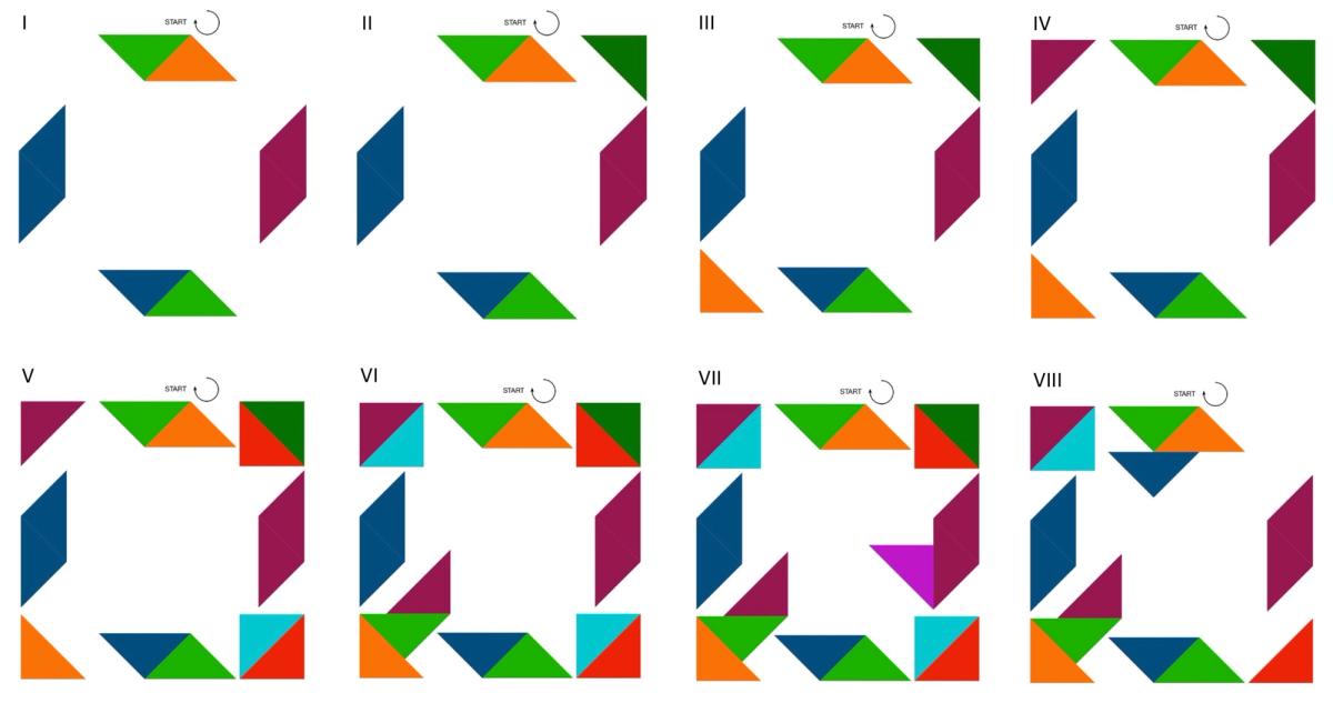 8 mosaïques