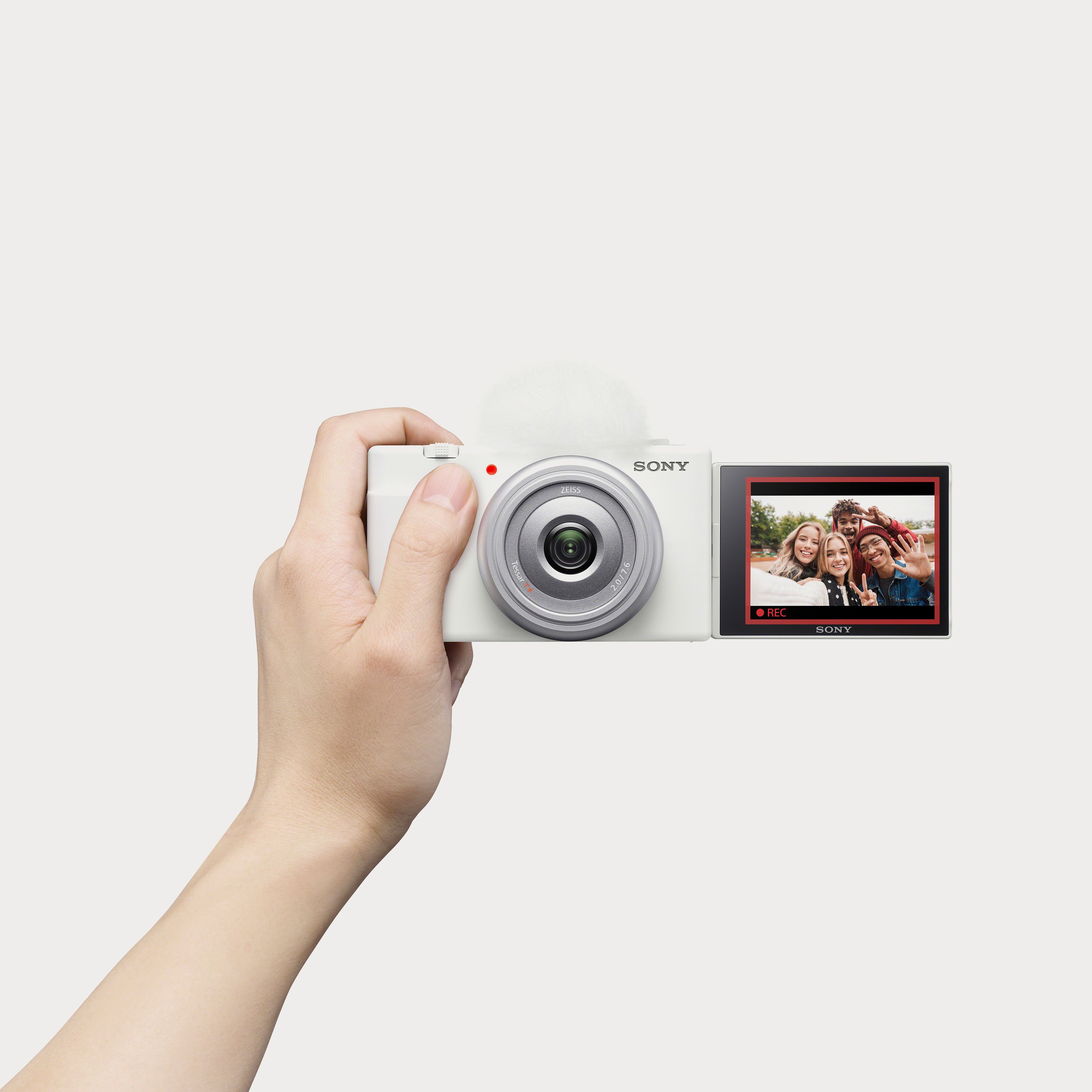 Sony ZV-1F Vlogging Camera - White - Open Box
