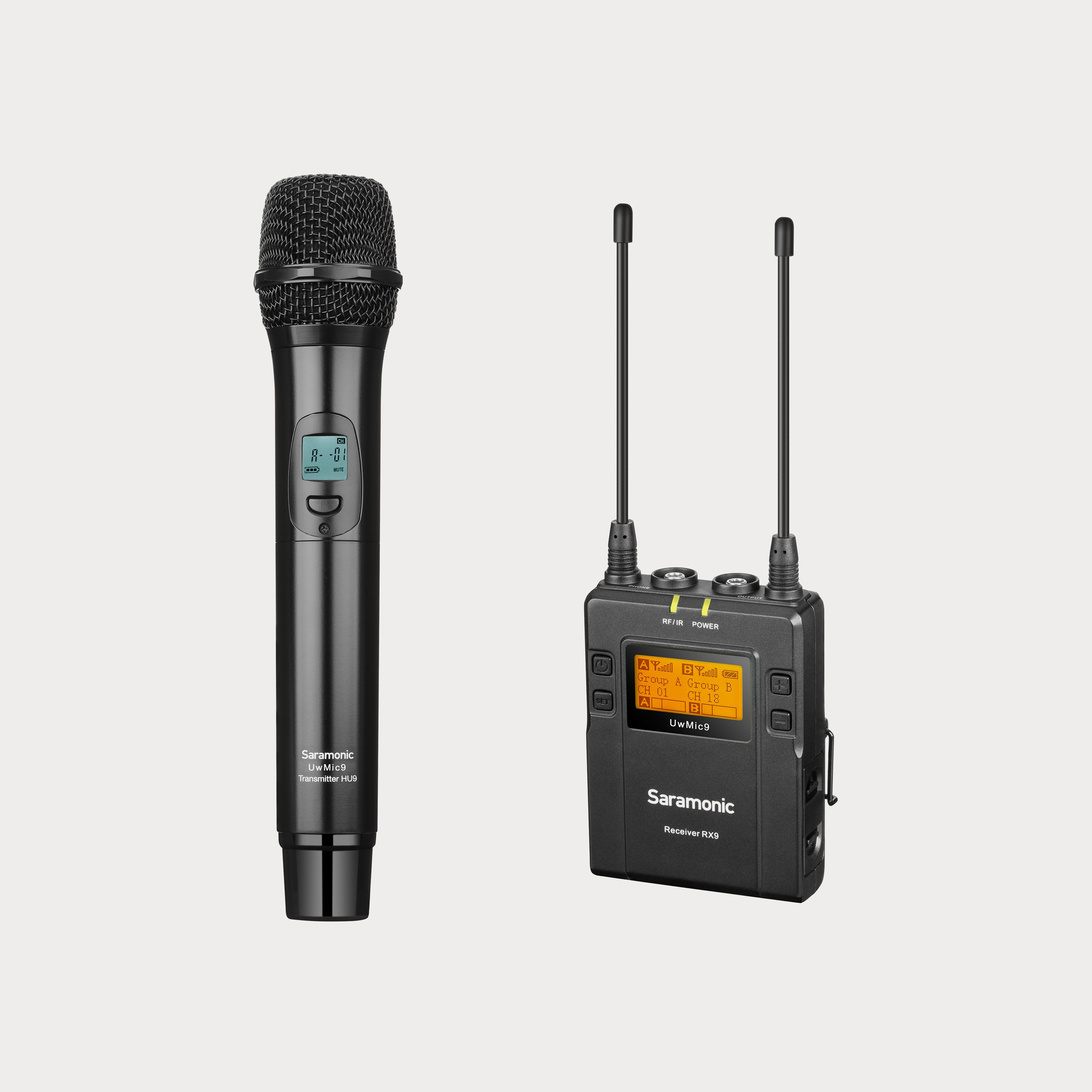 Saramonic Wireless UHF Dual Channel Microphone System - Handheld