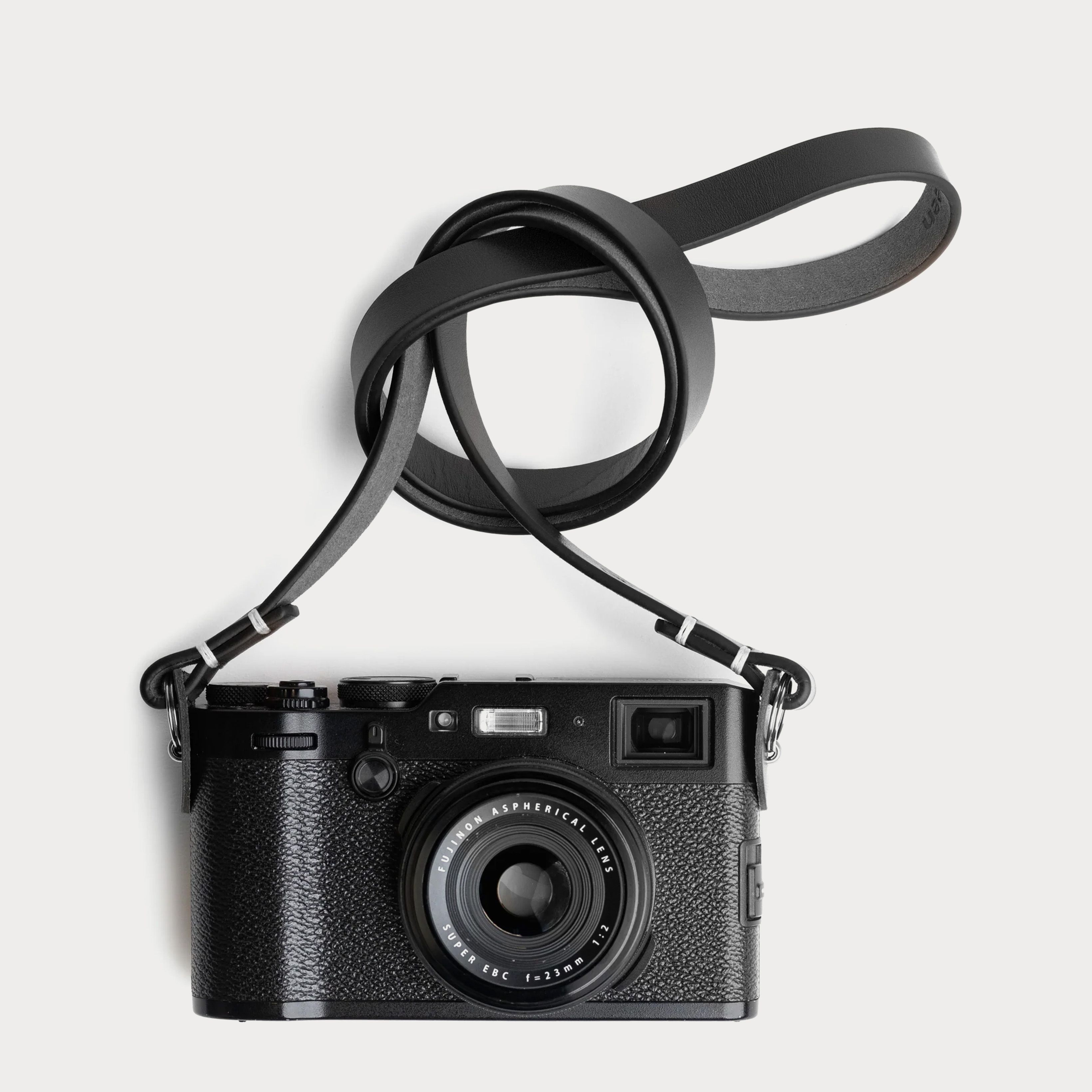 Evergreen Leather Camera Strap - Black