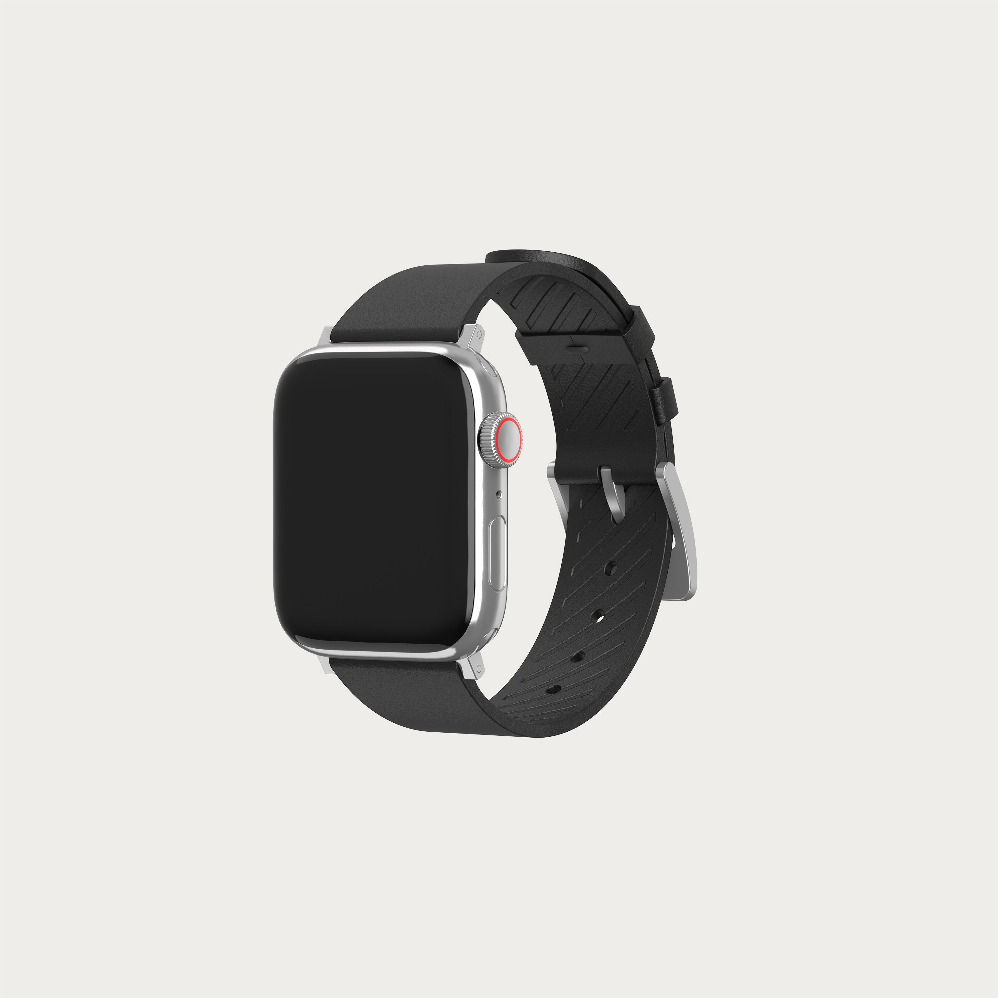 Sport Leather Strap for Apple Watch Band | All Sizes - Black