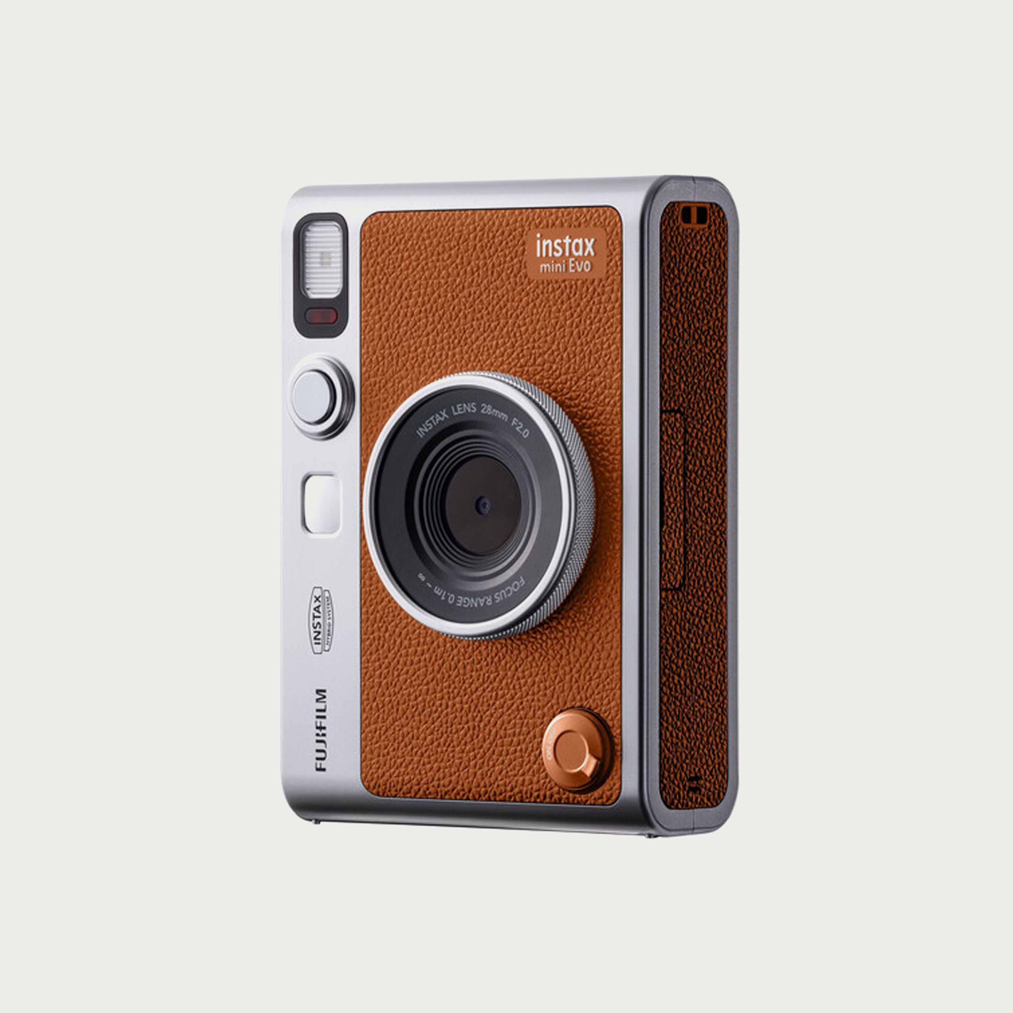 Fujifilm Instax Mini Evo Hybrid Instant Camera - Brown | Moment