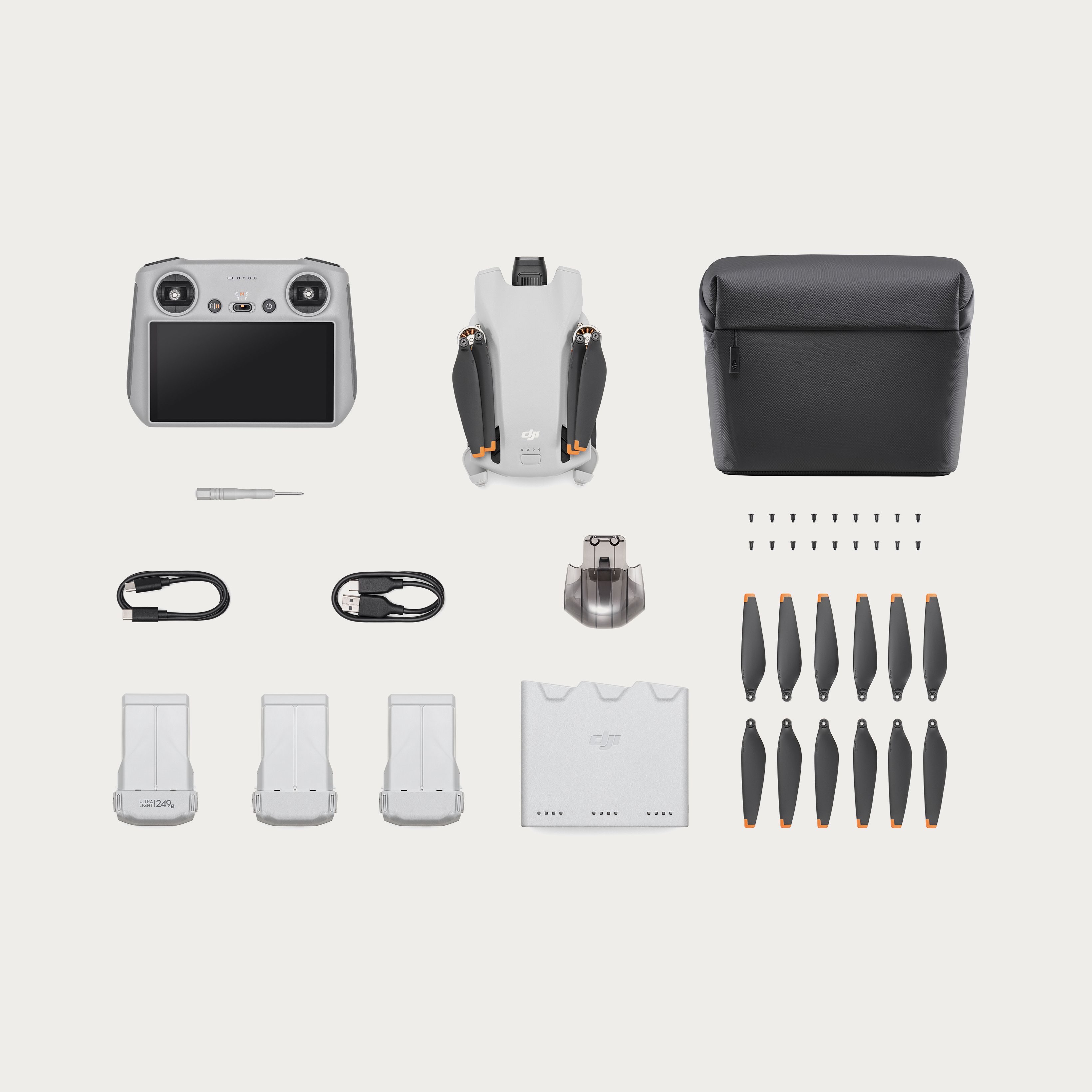 Mini 3 Pro Drone - Fly More Accessory Kit - w/ Intelligent Flight Battery