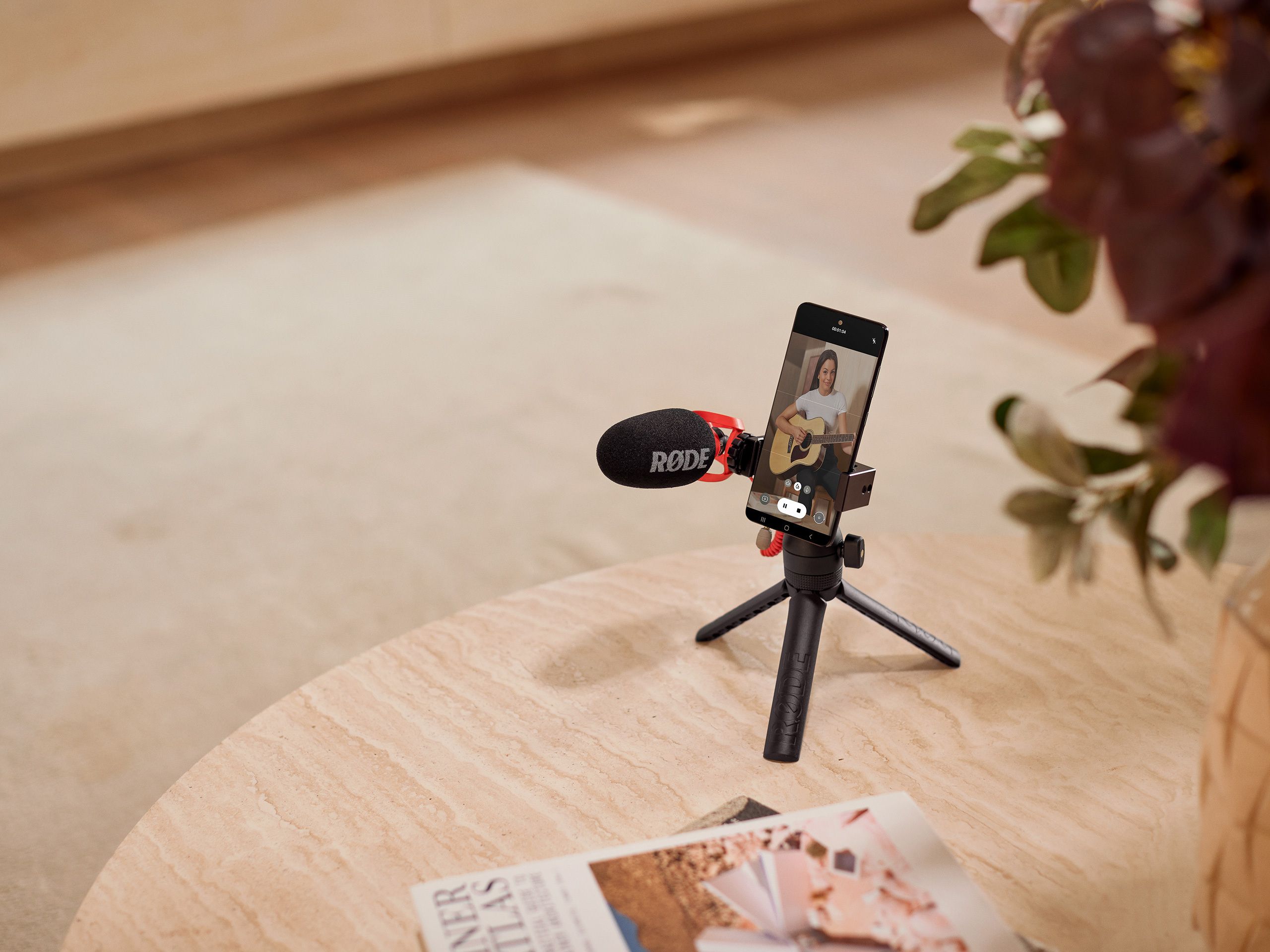 Mobile Video Recording kit with Tripod Smartphone Camera Video Kit, Mini  Tripod with Shotgun Podcast Microphone, Phone Holder, LED Light for   Video, Tiktok, Vlog, Photography Reel Maker kit