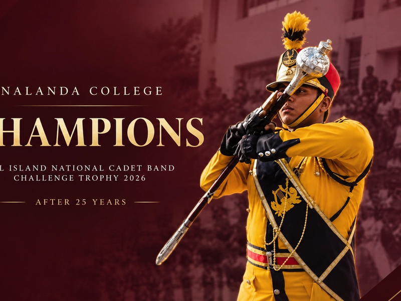 Nalanda College Reclaims National Cadet Band Championship After 25 Years