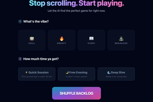 I Built a Gaming Backlog Tool to Handle Choice Paralysis