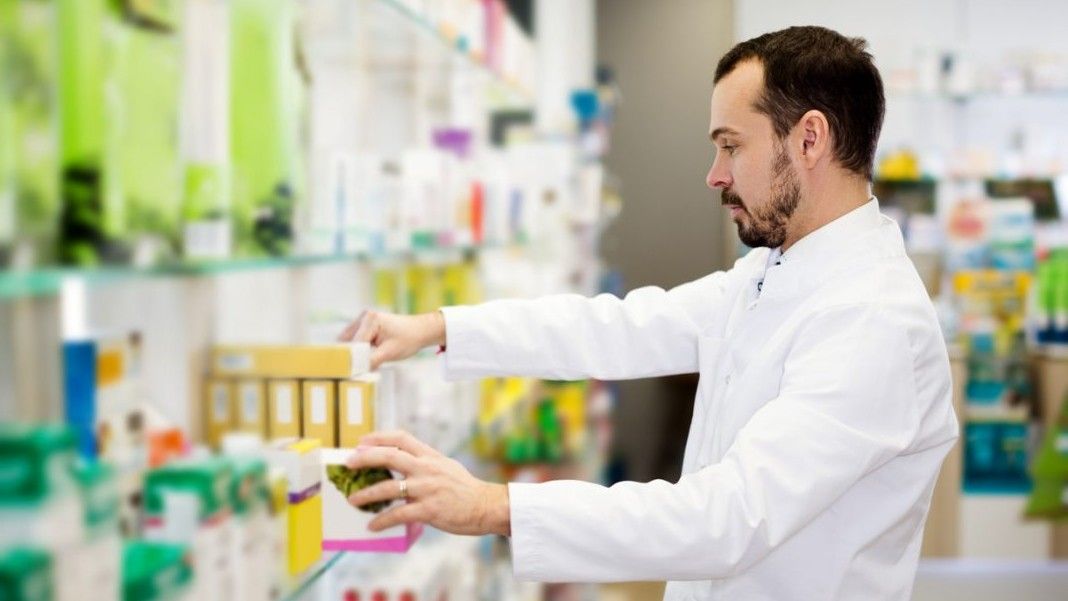 How to organize the different categories of products in the pharmacy?