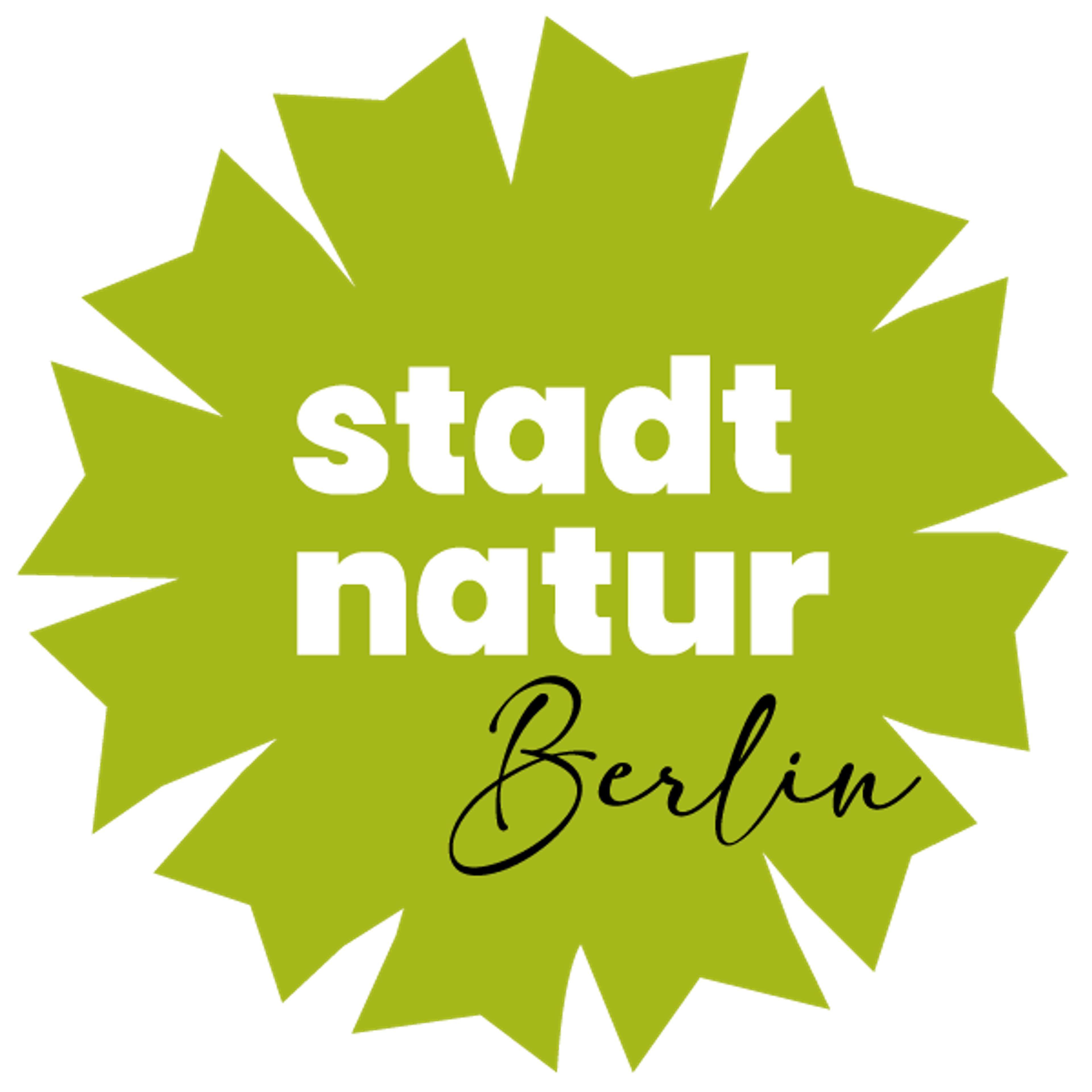 green logo of stadtnatur berlin on plain background