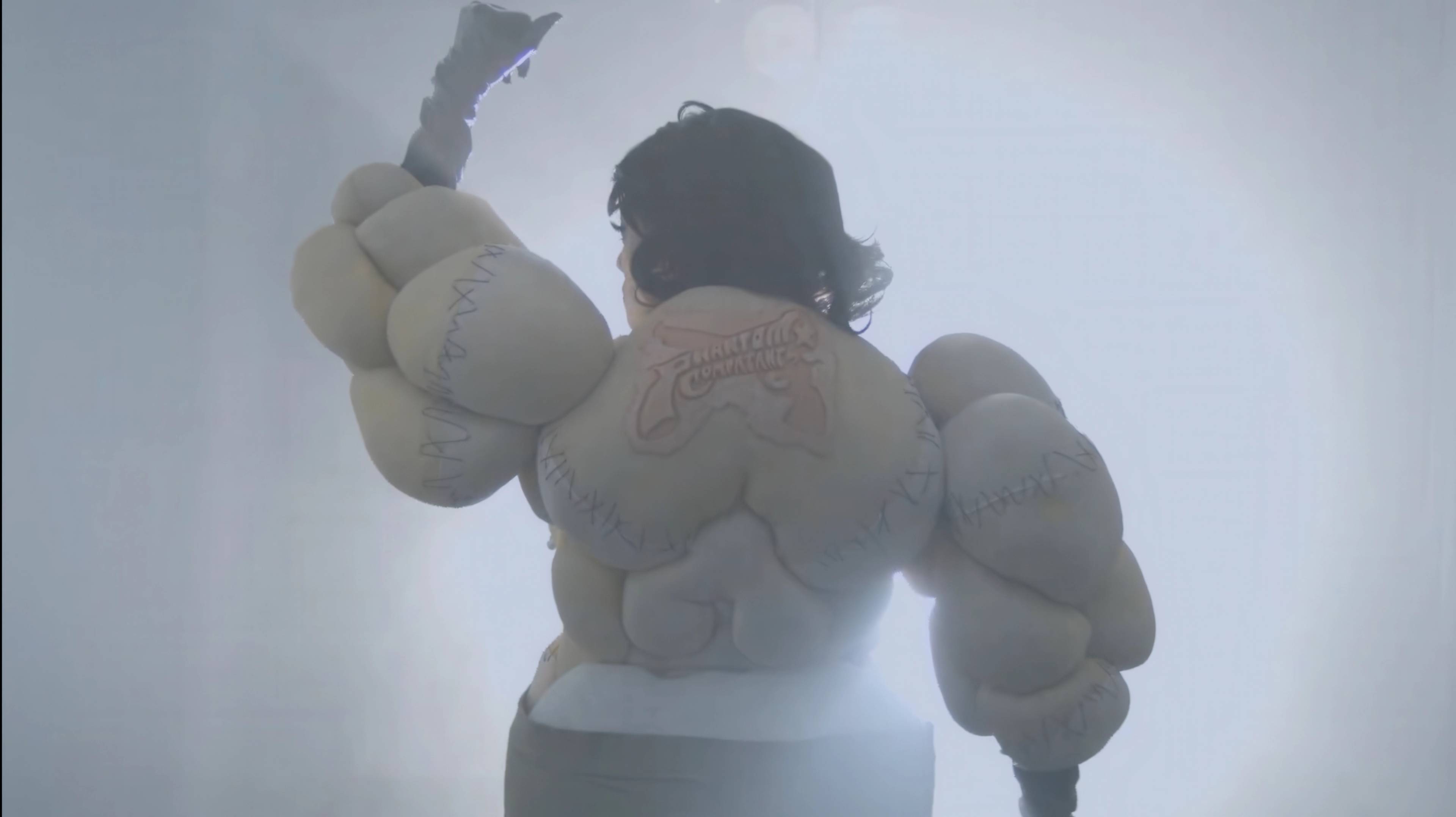 Natasha Tontey, The Phantom Combatants and the Metabolism of Disobedient Organs, 2026. Video still (detail). Commissioned by LAS Art Foundation and Amos Rex. © 2026 Natasha Tontey. Courtesy the artist.